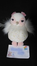 doudou peluche chouette hibou luna rose blanc  KALOO 19 cm (2 dispo)