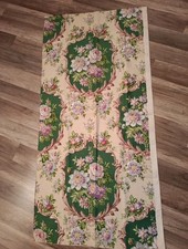 Coupon Tissu Fleuri Style XVIIIe  Coton 123 x 62 cm