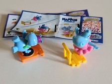 2 Hippopotames VU358 VU360 + BPZ - Kinder The Happos Family