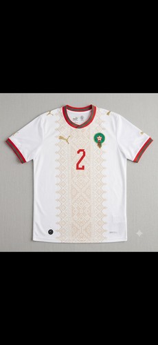 Maillot foot maroc - de, blanc