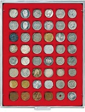 Box monnaies STANDARD à 48 alvéoles carrés pour monnaies/capsules jusqu'à Ø 2...