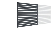 Panneau De Clôture En Aluminium Anthracite Set 200Cm
