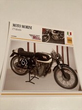 Moto Morini 175 Rebello 1955 carte moto de collection Atlas Italie