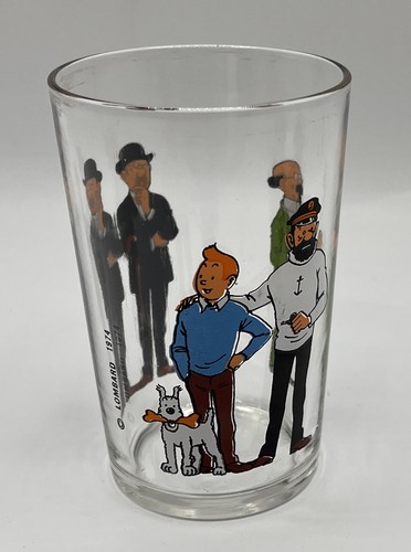 Verre tintin milou - milou,, haddock