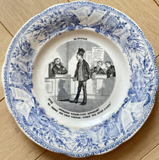 Assiette parlante en faïence