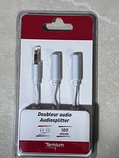 Cable Audio  Jack Mâle vers Double Jack Femelle 3.5mm pour Smartphones ETC ..