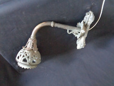très ancienne applique en bronze éclairage d'extérieur ou de rue dit bec à gaz