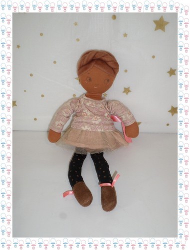 Doudou poupée métisse - -,