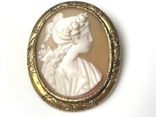 ANCIEN Broche Camée Coquille