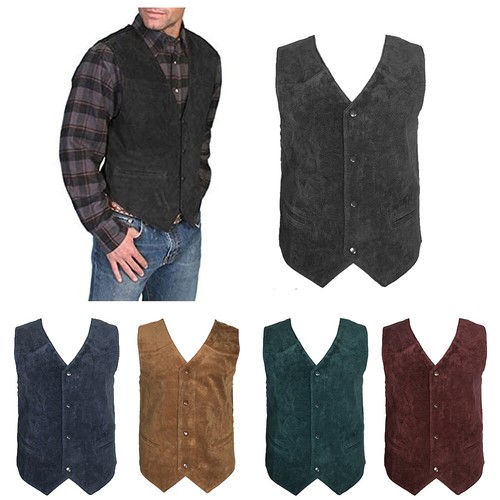 Men suede vest soft - vest, 4