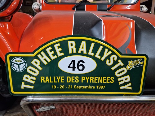Plaque rallye des pyrenees - plaque, de