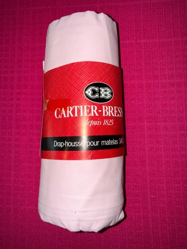Drap housse pur - coton, bleu