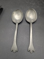 2 cuillère en étain 17 ème queue de rat haute époque Renaissance