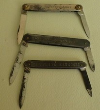 3 Anciens Couteaux  CHAMPAGNE PERRIER JOUET EPERNAY