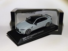 BMW M3 Competition G80 de 2020 gris Brooklyn au 1/43 de Minichamps 410020206