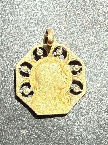 Ancien pendentif médaille - ancien,