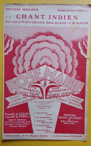 Partition chant indien - chant,