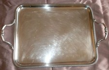 Plateau à anses métal