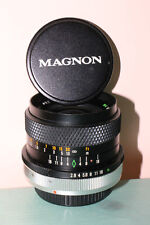 Objectif Magnon 35 mm 2,8 Canon FD + 2 bouchons