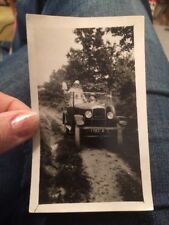 Ancienne Photo Couple Dans Vieille Voiture Peugeot 177b ? Annee 20 30 ? Vintage 