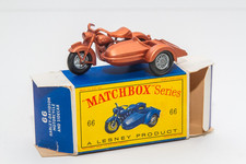Matchbox Lesney Harley Davidson Motorcycle Sidecar 66 No Majorette No Hotwheels