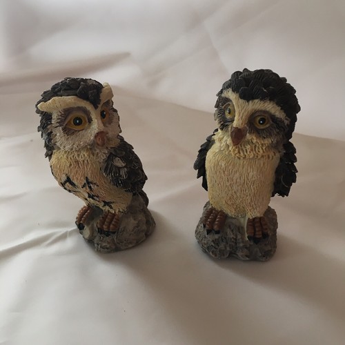 Set cute resin owls - 2,