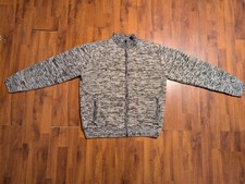 Blouson/Veste ATLAS FOR MEN tricot Doublé Sherpa "Calgary" (XL/Grise)