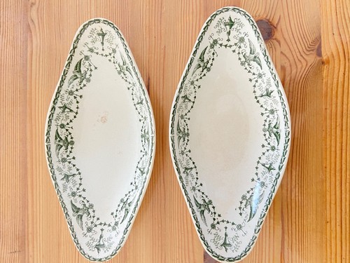 Anciens plat ravier faience - 2,