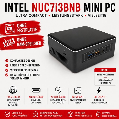 Intel nuc7i3bnb mini - intel, pc