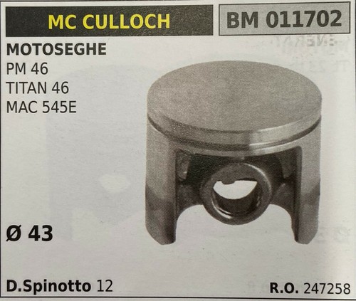 Piston complet culloch - piston,