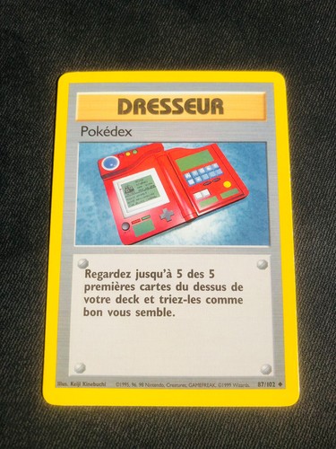 Carte pokemon pokédex - carte,