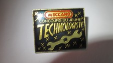 Pins pin vintage, MECCANO : Concours du Jeune Technologiste (3 x 2,4 cm)