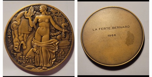Médaille bronze art déco - bronze,