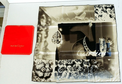 Cartier carré soie foulard - de,