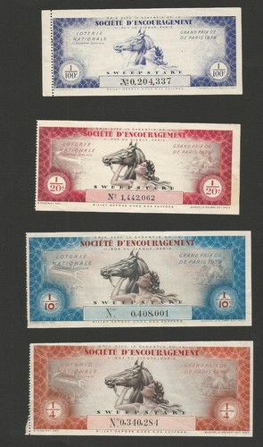 Lot billets loterie - 4,