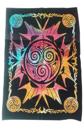 Tenture murale mandala fait - murale,