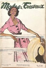 Modes et Travaux n° 619 Juillet 1952 revue ancienne Couture et poupée Françoise