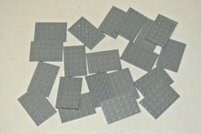 LEGO : 20x plaque 4 x 6 - Réf 3032 gris bleuté foncé ( lot, vrac, kilos, set )