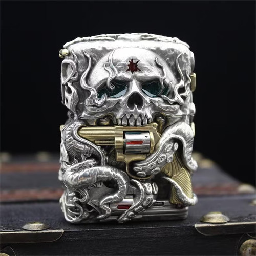 Briquet zippo avec étui - briquet,