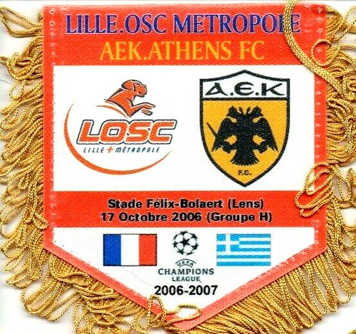 Fanion pennant losc - fanion, lille