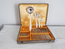 ANCIENNE Ménagère de 37 Pièces en Métal Argenté Art Déco Orfèvrerie APOLLO