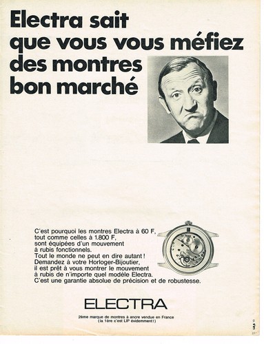Publicite 1968 electra - publicite,