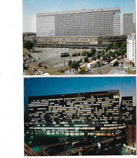 4 Cpsm  en couleurs la gare Montparnasse, place de Rennes, PARIS 15ème année 80