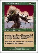 Magic MTG - Élémental d'épines - 7ème Edition - PLAYED - FR - FOIL