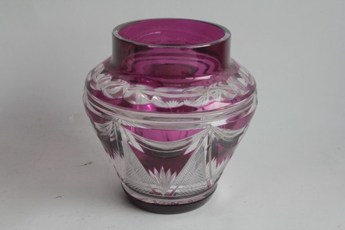 Val lambert vase cristal - st,