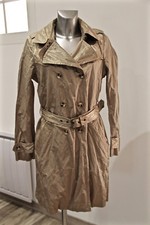 luxueux trench doré coton métal femme MARLBORO CLASSIS taille 42 fr 46 eu 