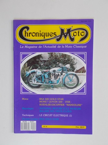 Chroniques moto bsa - chroniques, 500