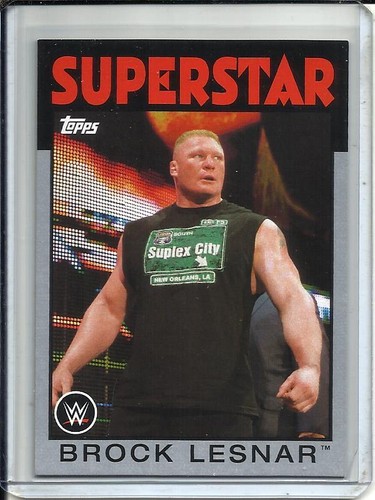 Brock lesnar 2016 topps wwe - lesnar,
