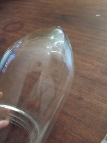 Globe obus verre soufflé - s),