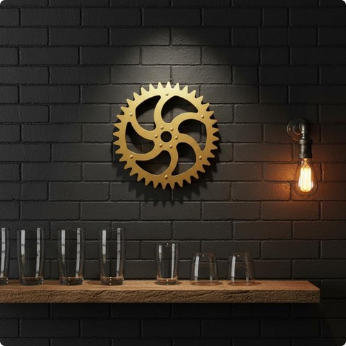 Horloge murale rustique - , en